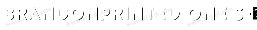 BrandonPrinted One S字体转换